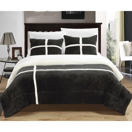 Cindy Mink Sherpa Lined X-Long Comforter Set - Twin - 2 Piece, 2PK